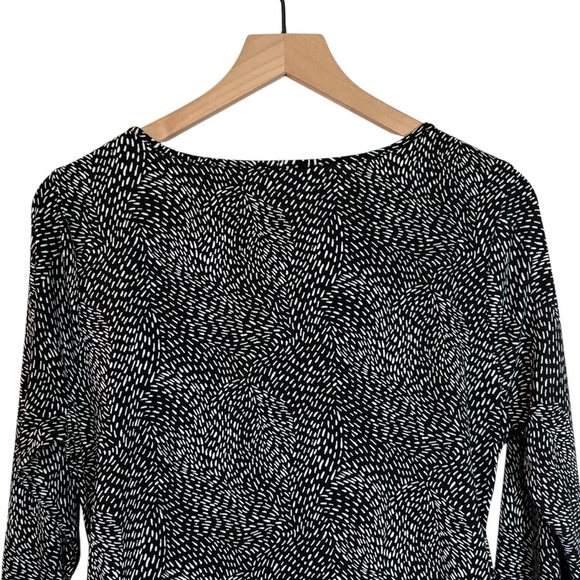 Motherhood Maternity Faux Wrap Top Size Large Keyhole Office Workwear Stretchy - Picture 7 of 13